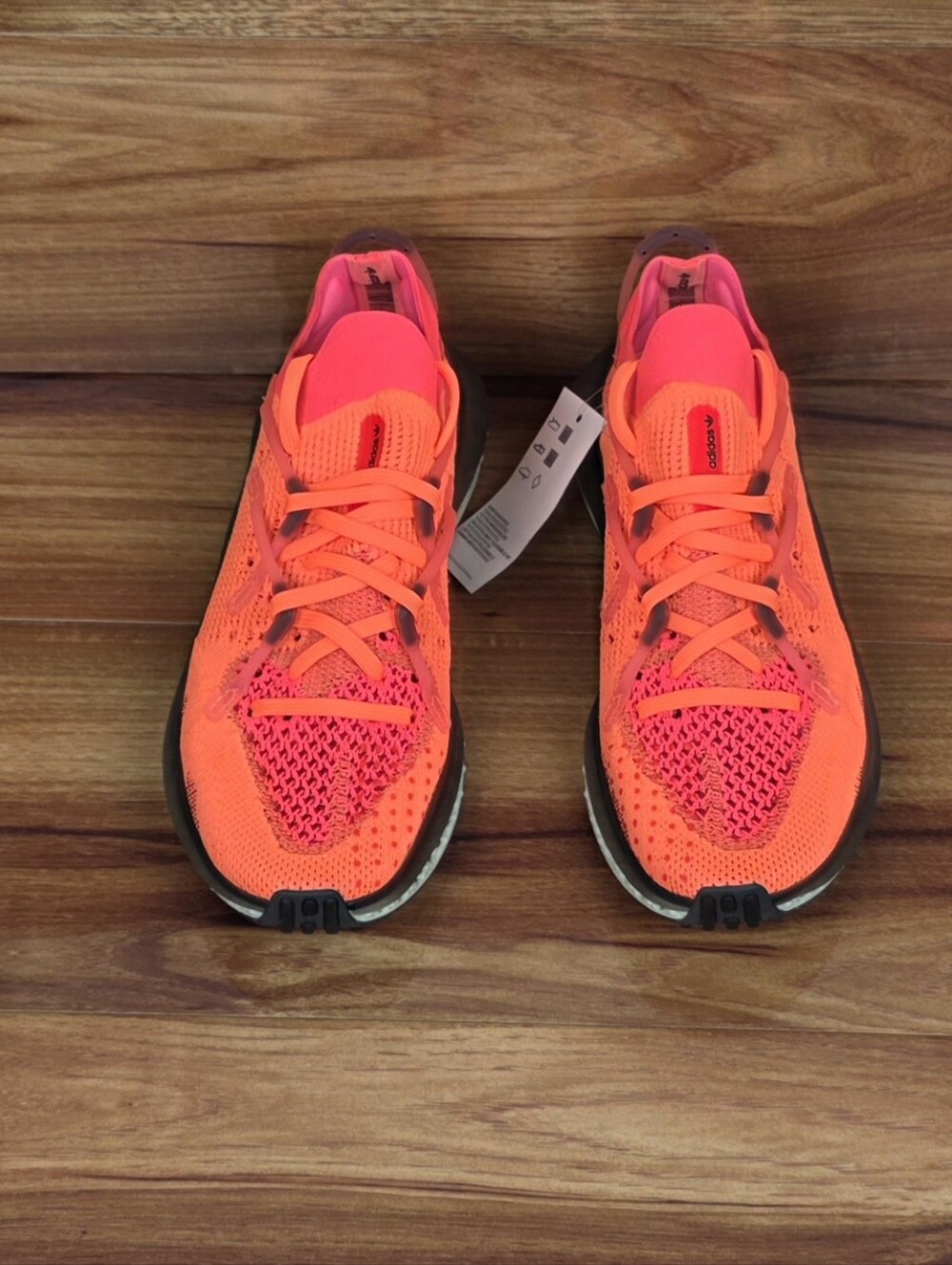 Adidas 4D Fusio Screaming Orange FY5929 Primeknit Mens Size 6 Women's Size 7.5 - Picture 4 of 7